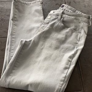 Light Grey NYDJ Sherri Slim, Size 6